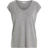 Grå - Stribede Overdele Pieces Glitter T-shirt - Light Gray Melange