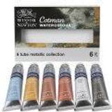 Farver Winsor & Newton Cotman Watercolor Tube Set 6-Color Metallic Collection Set