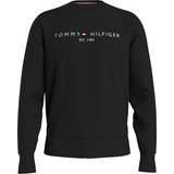 Tommy Hilfiger Fleece Tøj Tommy Hilfiger Logo Fleece Sweatshirt - Black