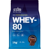 Star Nutrition Pulver Proteinpulver Star Nutrition Whey-80 Double Rich Chocolate 1kg