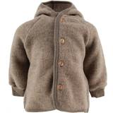Fleecetøj ENGEL Natur Hooded Fleece Jacket - Walnut Melange