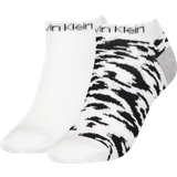 Hvid - Leopard Undertøj Calvin Klein Leopard Liner Socks 2-pack - White
