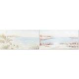 MDF Brugskunst Painting DKD Home Decor Beach Mediterranean (140 x 3,7 x 70 cm) (2 Units) Framed Art