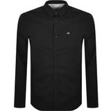 Calvin Klein Elastan/Lycra/Spandex Overdele Calvin Klein Slim Poplin Stretch Shirt - Ck Black