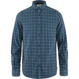 48 - Blå - Ternede Tøj Fjällräven Övik Flannel Shirt - Indigo Blue/Flint Grey