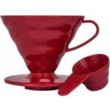 Rød Filterholder Hario V60 Plastic 2 Cup