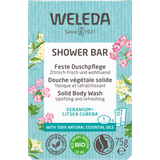 Kropssæber på tilbud Weleda Shower Bar Geranium & Litsea Cubeba 75g