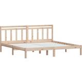 vidaXL Bed Frame Solid Pine 100cm Sengeramme 160x200cm