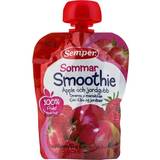 Jordbær Babymad & Tilskud Semper Smoothie Summer Apple & Strawberry 90g