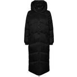Dame - Dunfrakker & Vatterende frakker - Polyamid Vero Moda Uppsala Long Coat - Black