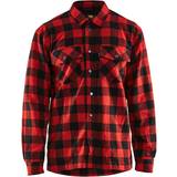 32 - Rød - Ternede Tøj Blåkläder Lined Flannel Shirt