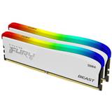 Hvid RAM Kingston Fury Beast RGB Special Edition DDR4 3200MHz 2x16GB (KF432C16BWAK2/32)