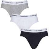 Calvin Klein Briefs - Herre - Hvid Underbukser Calvin Klein Cotton Stretch Hip Brief 3-pack - Grey/Black/White