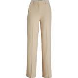 Dame - Elastan/Lycra/Spandex - W25 Bukser Jack & Jones Mary Normal Pleated Trousers - Beige