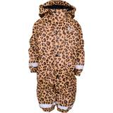 Leopard Regndragter Lindberg Vattnadal Rain Baby Overall Fleece - Beige