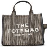 Lærred - Sort Tote Bag & Shopper tasker Marc Jacobs Monogram Jacquard Medium Tote Bag - Beige/Multi