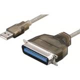 Brun - USB-kabel Kabler Goobay USB A-Parallel Convertor 1.5m