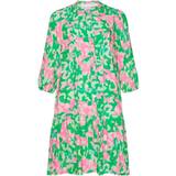 Grøn - Korte kjoler - M - Viskose Noella Imogene sh. Dress - Green/Pink