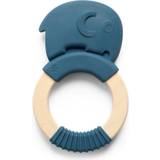 Sebra Bidelegetøj Sebra Silicone Teething Ring on a Wooden Ring, Fanto