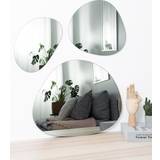 Incado Brugskunst Incado Design spejlsæt Warm Grey Vægspejl