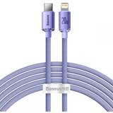 Blå - Rund - USB-kabel Kabler Baseus JY USB C-Lightning 20w 2m