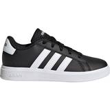 Adidas Sort Sneakers Børnesko adidas Kid's Grand Court Lifestyle Tennis - Core Black/Cloud White/Core Black