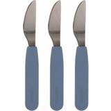 Metal Børnebestik Filibabba Silikone Knive 3-pack Powder Blue