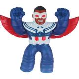 Plastlegetøj - Superhelt Gummifigurer Heroes of Goo Jit Zu Marvel Captain America Sam