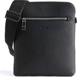 Hugo Boss Tasker Hugo Boss Grained Italian-leather envelope bag with front zip pocket