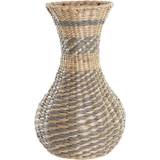 Fibre Vaser Dkd Home Decor Natur Grå Fiber (25 x 25 x 41 cm) Vase