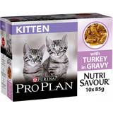 PURINA PRO PLAN Kæledyr PURINA PRO PLAN Nutrisavour Kitten Wet Cat Food Turkey 10x85g