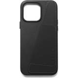 Mujjo Covers med kortholder Mujjo Full Leather Wallet Case (iPhone 14 Pro Max) Sort