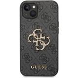 Guess Mobilcovers Guess iPhone 14 Plus Cover Big Metal Logo Grå