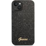 Guess Silikone Mobiletuier Guess Glitter Flakes Metal Logo Case for iPhone 14 Plus