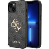 Guess Apple iPhone 13 Mobilcovers Guess iPhone 14 Cover Big Metal Logo Grå