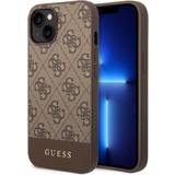 Guess Plast Mobiletuier Guess Bottom Stripe Metal Logo Case for iPhone 14