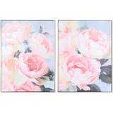 Pink Billeder Dkd Home Decor Cvetlice (60 x 3 x 80 cm) (2 enheder) Billede