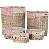 Beige - Polyester Kasser & Kurve Dkd Home Decor Set med Natur Polyester flet (51 x 37 x 56 cm) (5 Dele) Kurv