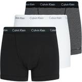 Calvin Klein Herre - Hvid Underbukser Calvin Klein Cotton Stretch Low Rise Trunks 3-pack - Black/White Stripe