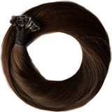 Ægte hår Microringextensions Myextensions Hot Fusion Original 50cm 50-pack #02 Mørkbrun