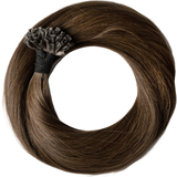 Ægte hår Microringextensions Myextensions Hot Fusion Original 50cm 50-pack #03 Mørk Naturbrun