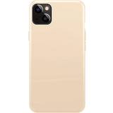 Xqisit Beige Mobiletuier Xqisit iPhone 14 Cover Silicone Case Sand