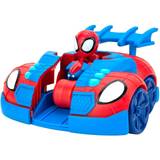 Jazwares Superhelt Figurer Jazwares Spidey 2 i 1 stealth strike køretøjer