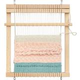 Micki Sy- & Vævelegetøj Micki Square Frame Wooden Weaving Loom Kit & Yarn