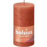 Bolsius Brun Lysestager, Lys & Dufte Bolsius Bloklys Shine Earthy Orange Stearinlys 13cm