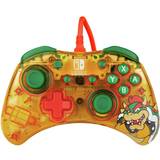 Gul Spil controllere PDP Rock Candy Wired Controller Bowser Gamepad Nintendo Switch