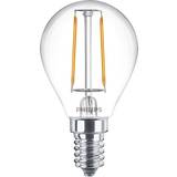 Lyskilder Philips 8cm LED Lamps 2W E14 2-pack