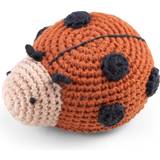 Tyggelegetøj Babylegetøj Sebra Crochet Rattle Ladybird