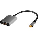 LogiLink Kabeladaptere - Skærmet Kabler LogiLink USB C-HDMI 3.2 (Gen 1) 0.2m