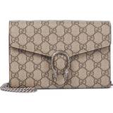 Gucci Kreditkortholdere Tasker Gucci Dionysus GG Supreme Clutch Shoulder Bag - Beige Multi
